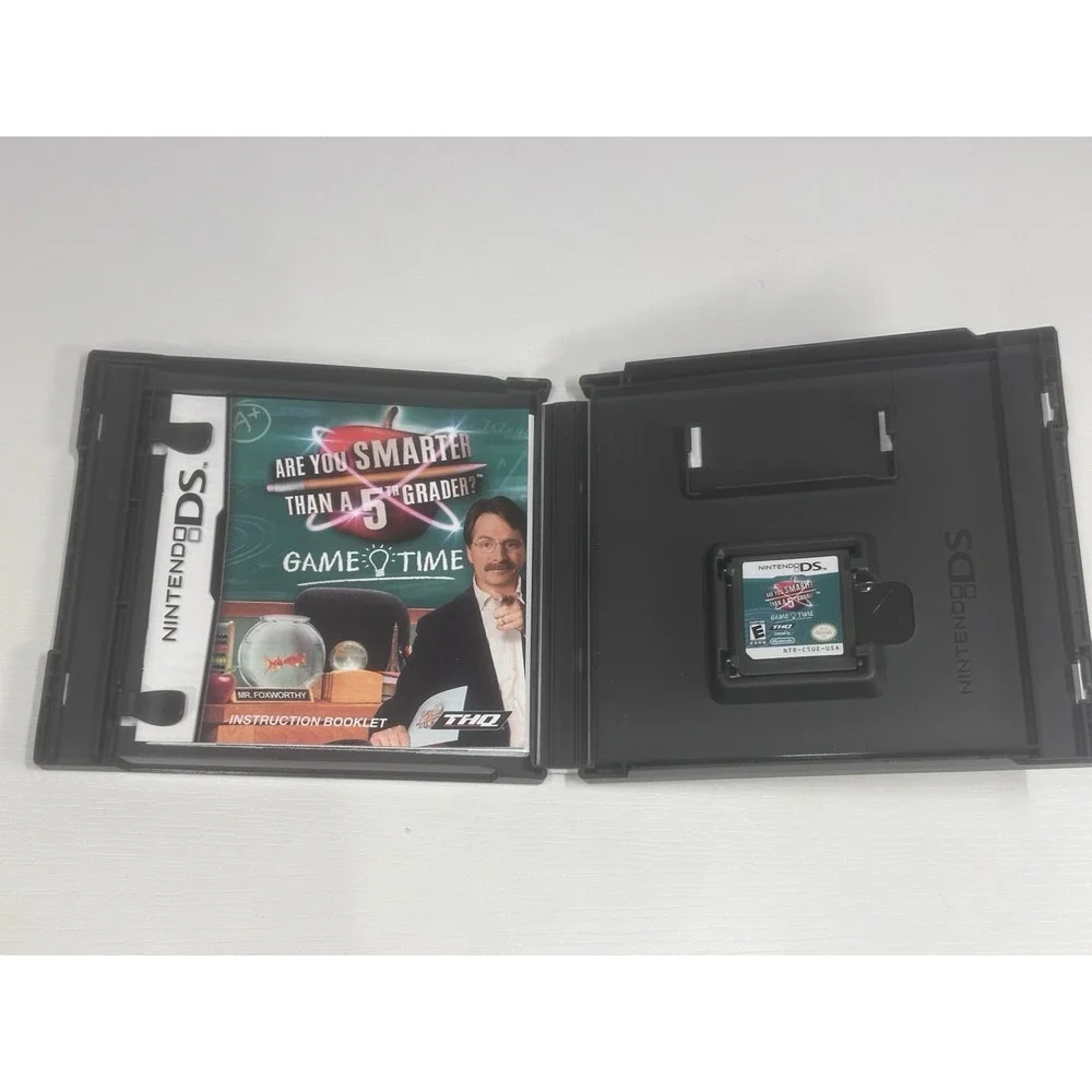 Are You Smarter Than A 5th Grader Game Time Nintendo DS Complete CIB Tested
